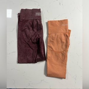Two active wear leggings